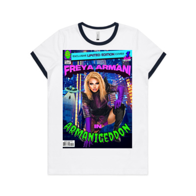 Freya Armani - ArmaniGeddon! Comic Tee Thumbnail